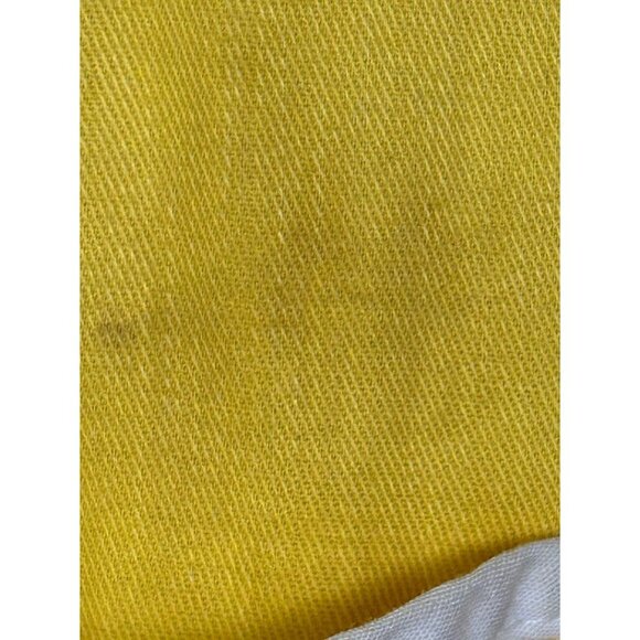 Vintage Youth Childs Yellow Small Apron Painting Smock With Frog & Dragonfly - Picture 3 of 3